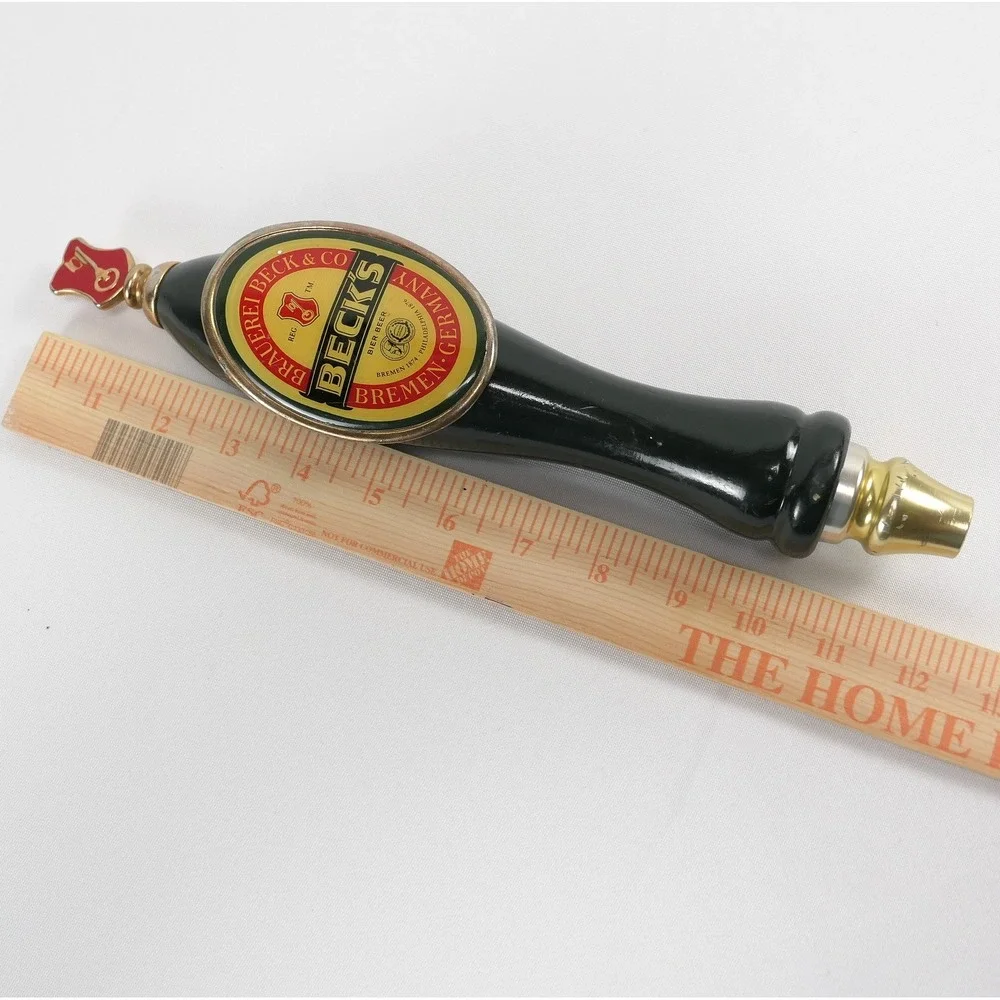 Becks Beer Tap Handle Vintage Brauerei Beck & Co Bremen Germany Green 12